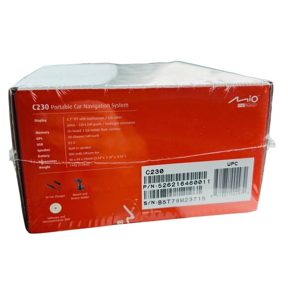 Mio Digi Walker Portable GPS Navigation System w/Text To Speech C230 NEW Sealed - Picture 6 of 6